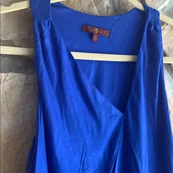 7 For All Mankind Cobalt Blue Top - Picture 4 of 8